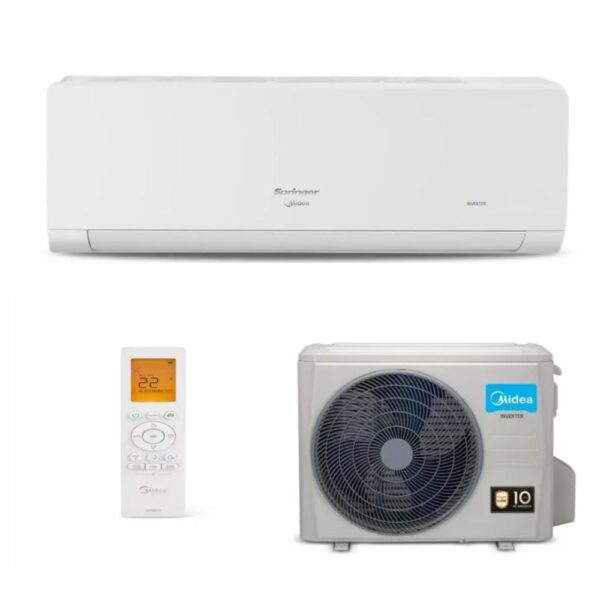Ar-condicionado Split Hi Wall  Midea 30.000 BTUs Inverter Quente e Frio Xtreme Wi-Fi – 38AGVQC30M5