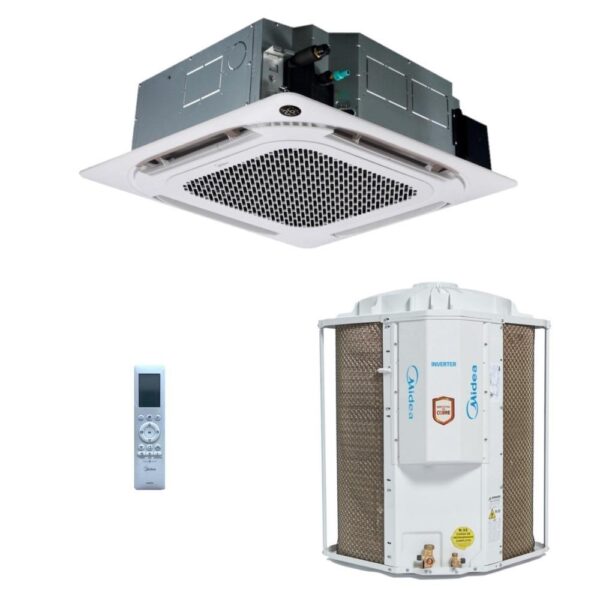 Ar-condicionado Split Cassete 4 Vias  Midea 36.000 BTUs Inverter Frio Wi-Fi – 38CCVD36515MM