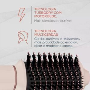 Secador de Cabelo Britânia 1450W com 5 Acessórios Profissional Potente Leve com Modelador 220V – BSD15A