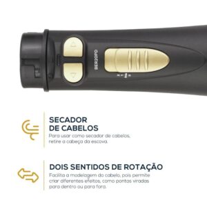 Escova Rotativa Britânia 3 Temperaturas 1300W Bivolt – BER20PD