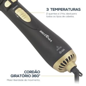 Escova Rotativa Britânia 3 Temperaturas 1300W Bivolt – BER20PD