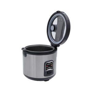 Panela Elétrica de Arroz Agratto 6 Xícaras Inox com Visor de Vidro 220V – PAI6X