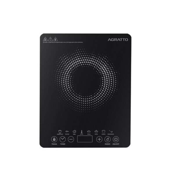 Cooktop Inducao Preto 1 Boca 2000w Agratto 220V – ACKI01I-02