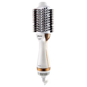 Escova Secadora Philco Bivolt 4 em 1 1300W Branca e Dourada – PES09BG