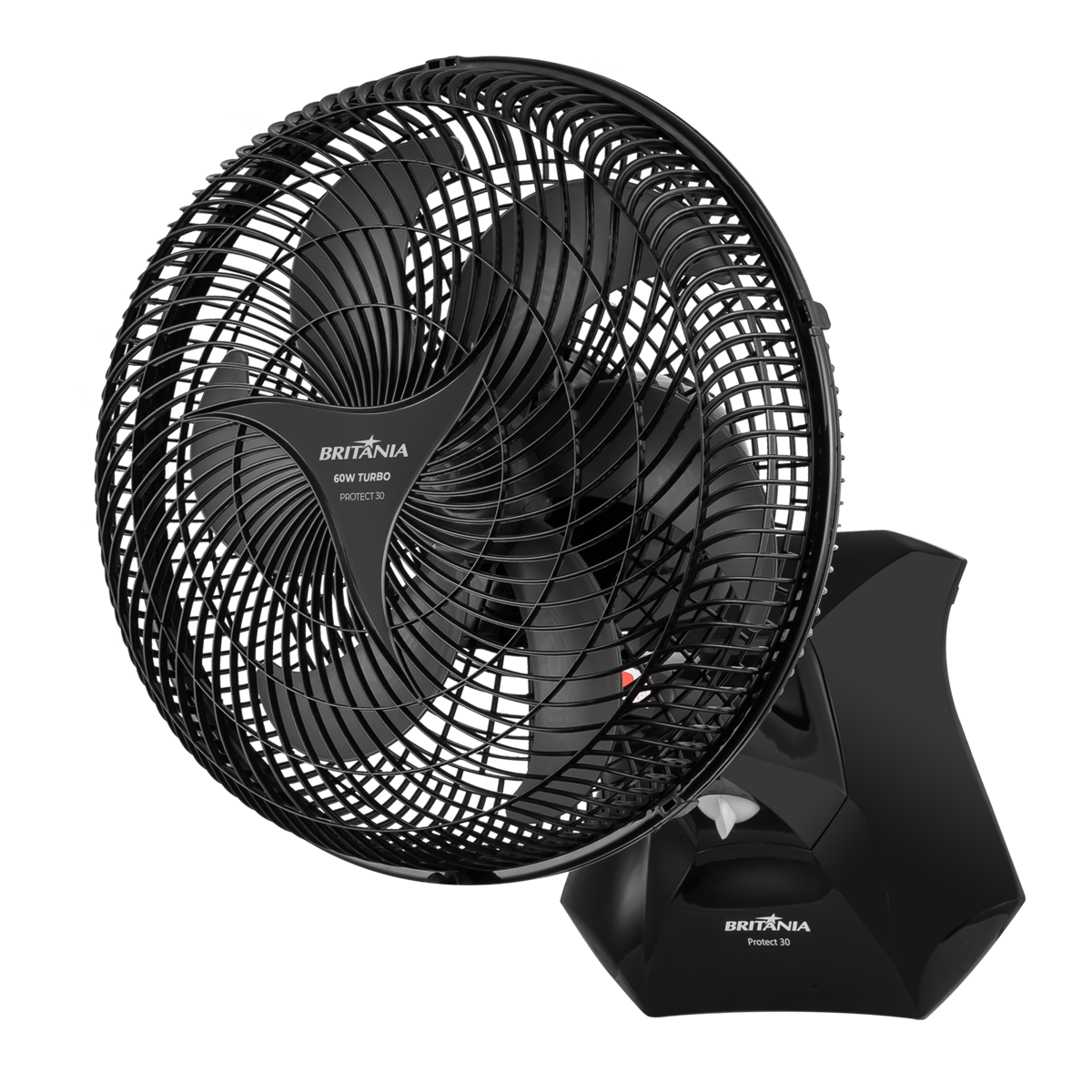 Ventilador Britânia 2 em 1 Turbo 60W Protect 30 Six
