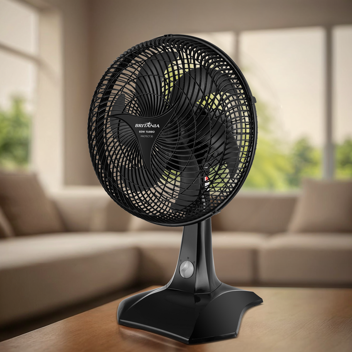 Ventilador Britânia 2 em 1 Turbo 60W Protect 30 Six