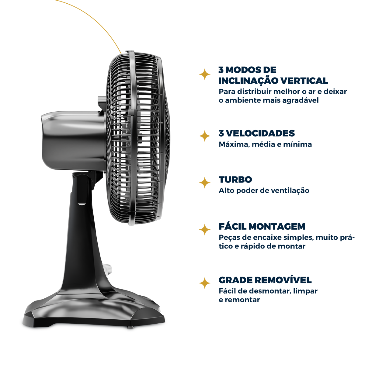 Ventilador Britânia Tecnologia Maxx Force 60W BVT301