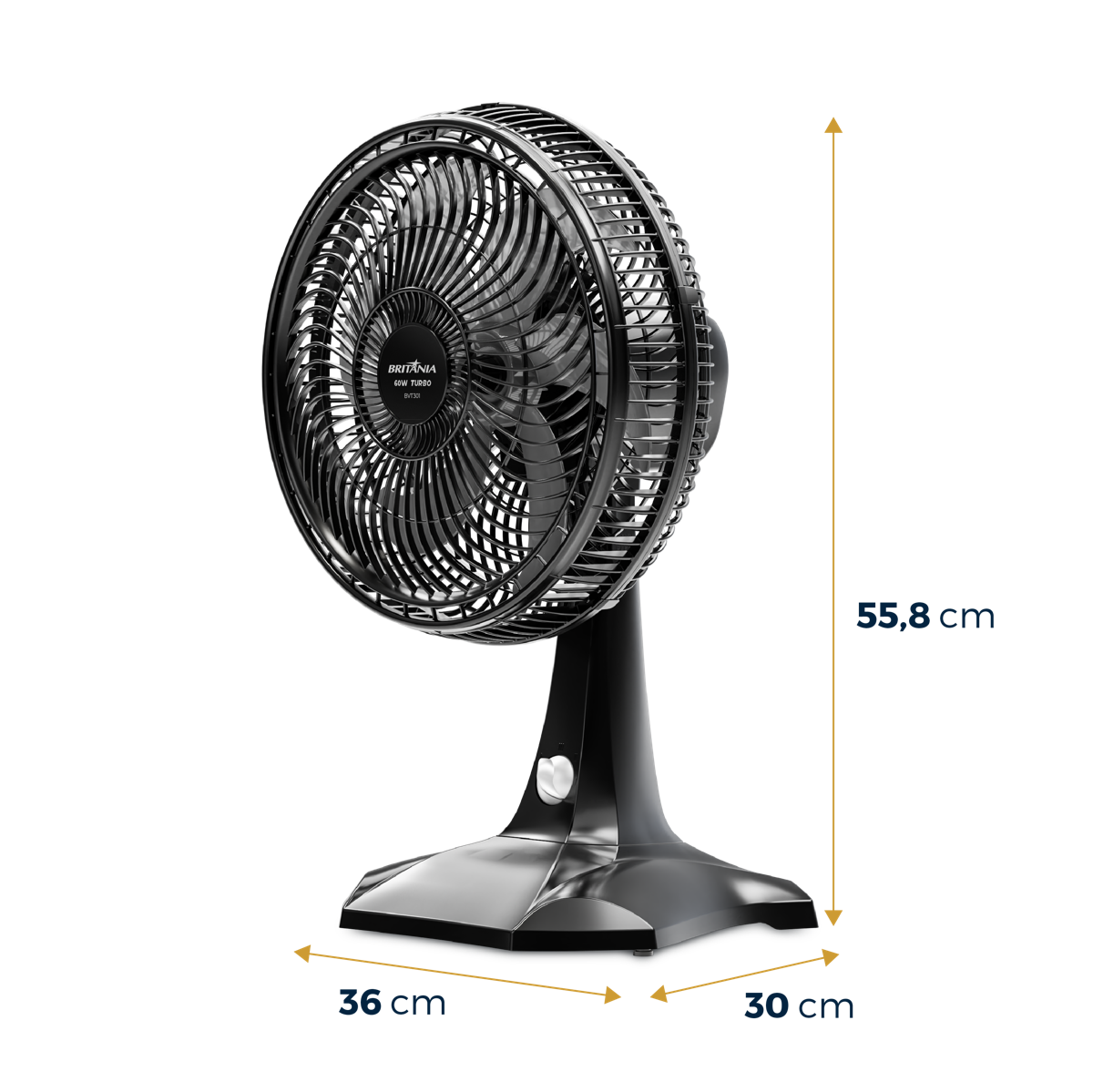 Ventilador Britânia Tecnologia Maxx Force 60W BVT301