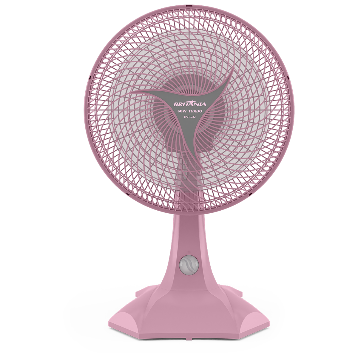 Ventilador Rosa Britânia BVT302 Tecnologia Maxx Force 60W