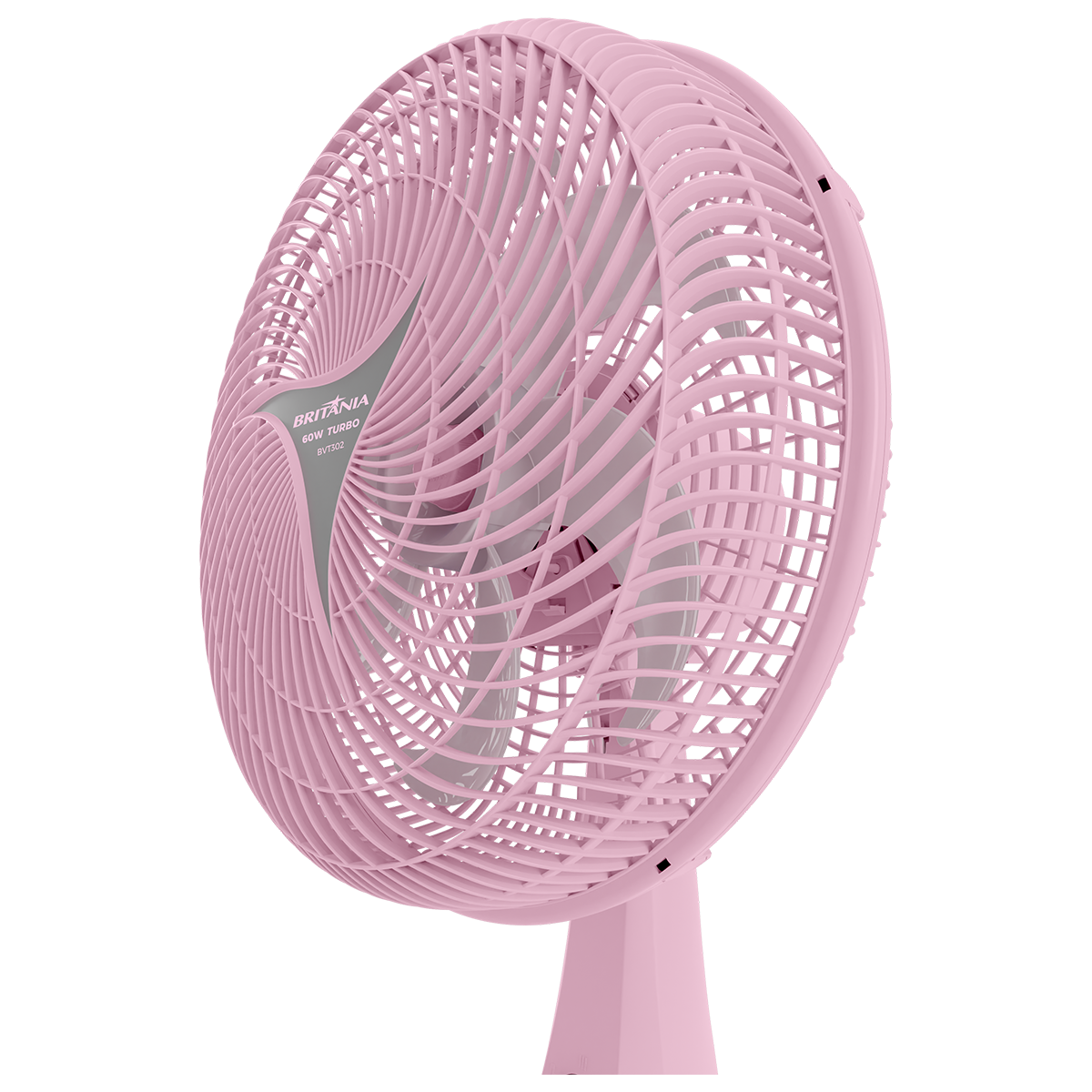 Ventilador Rosa Britânia BVT302 Tecnologia Maxx Force 60W