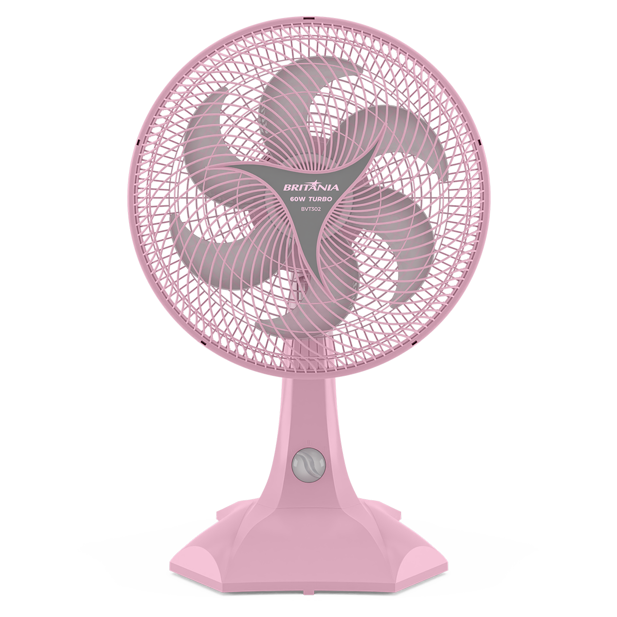 Ventilador Rosa Britânia BVT302 Tecnologia Maxx Force 60W
