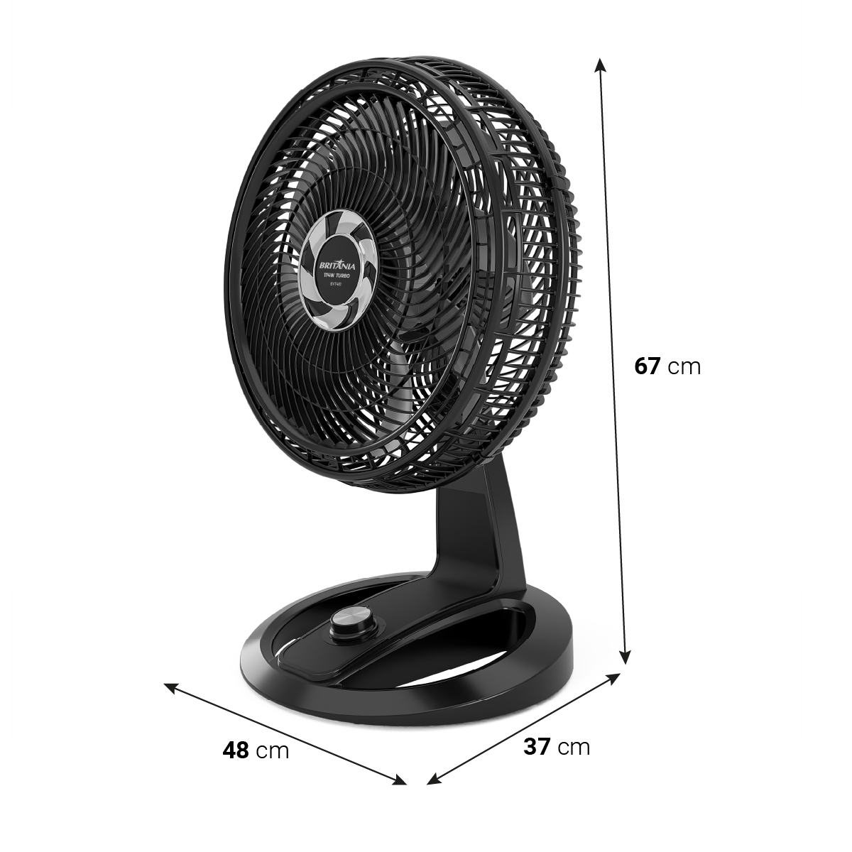 Ventilador Britânia BVT481 Tecnologia Maxx Force 174W