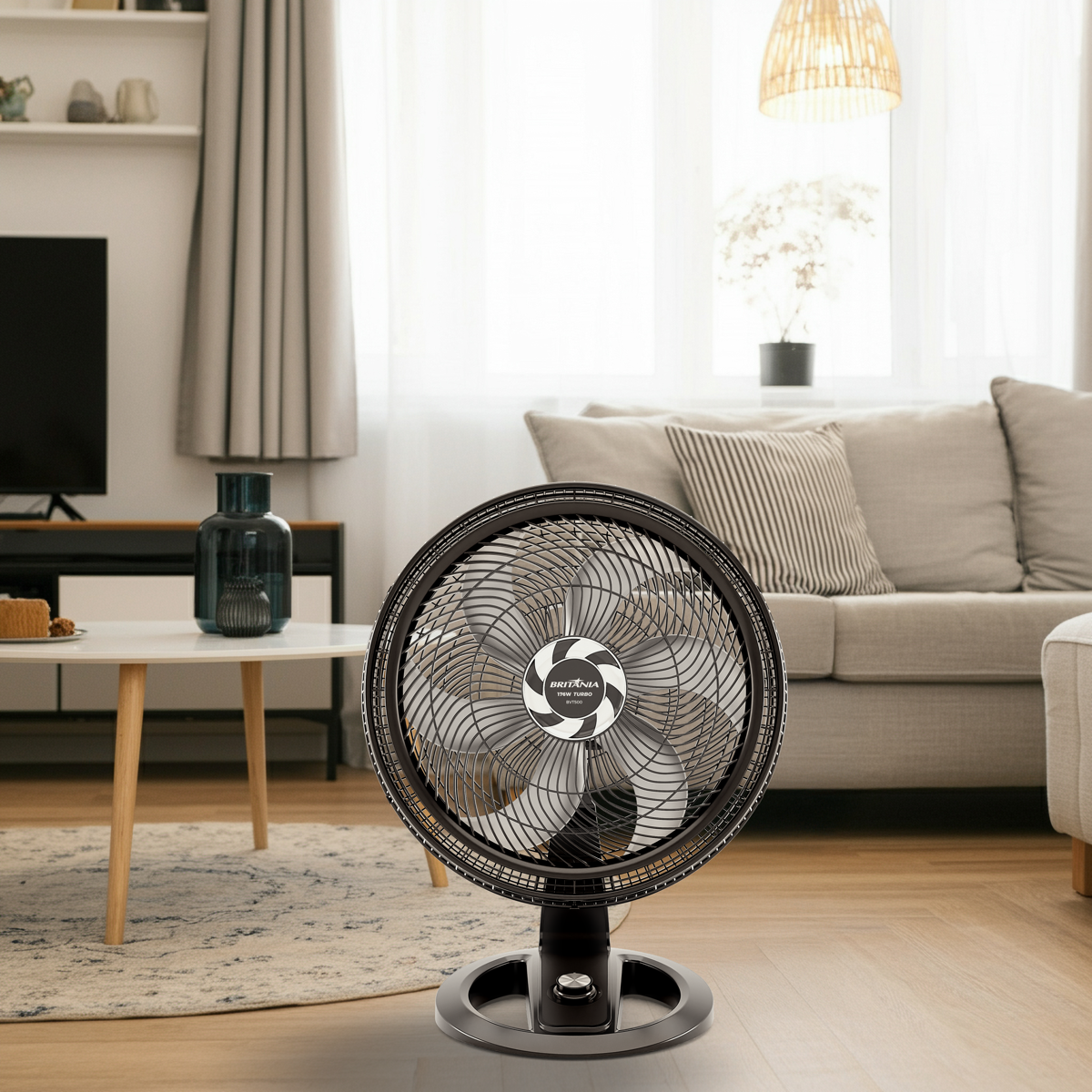 Ventilador Britânia BVT500 2 em 1 Maxx Force 6 Pás 176W