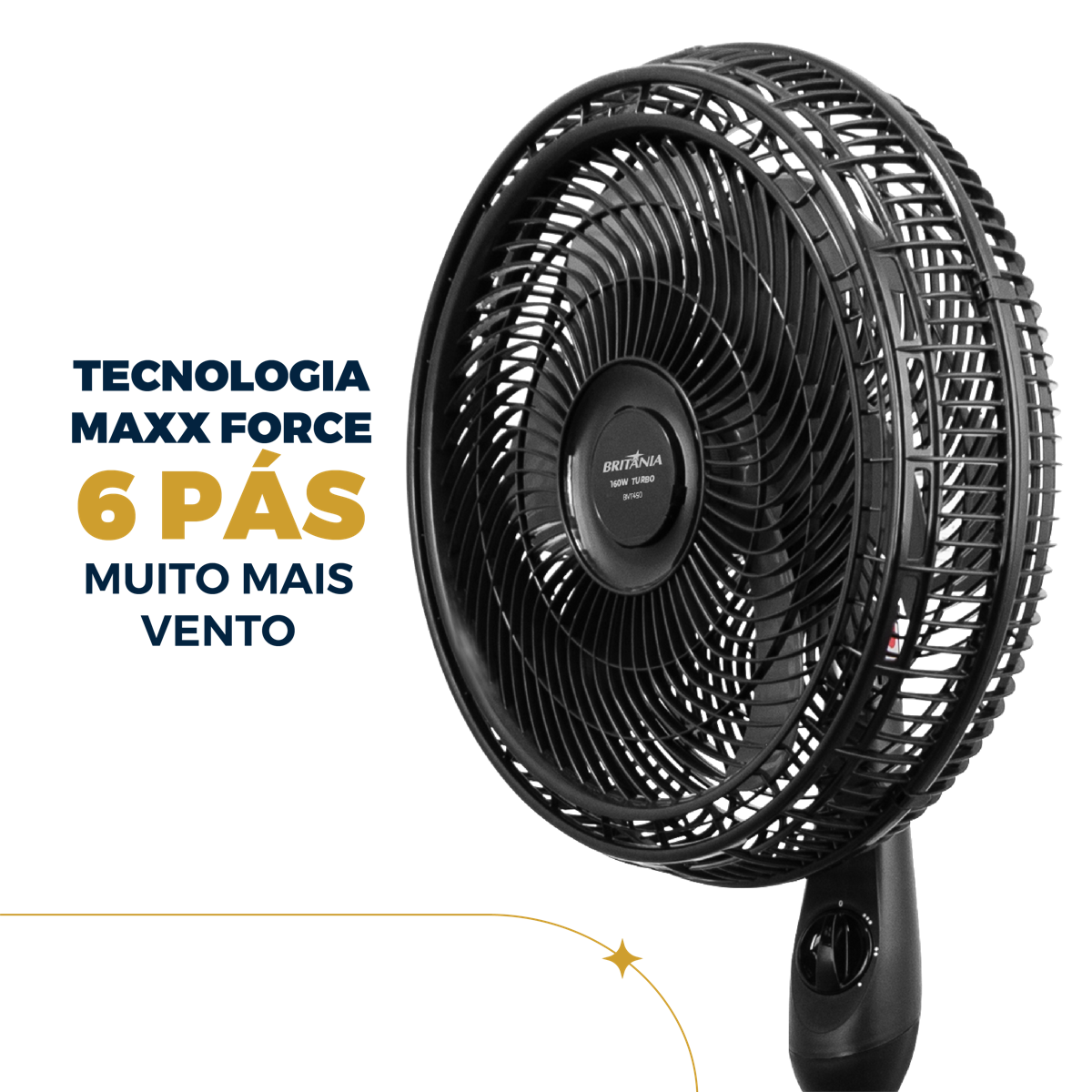 Ventilador de Coluna Britânia BVT450 Maxx Force 160W
