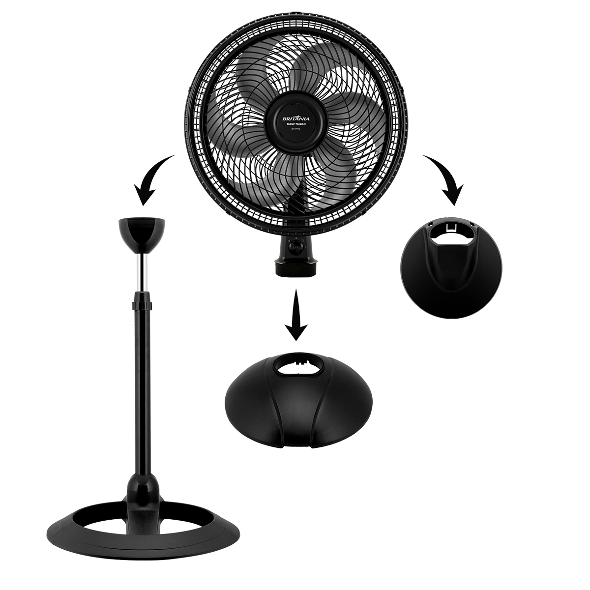 Ventilador de Coluna Britânia BVT466 Maxx Force 160W