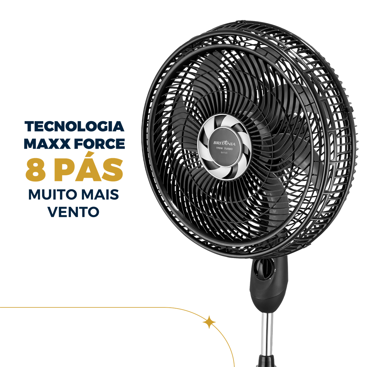 Ventilador de Coluna Britânia BVT451 Maxx Force 170W