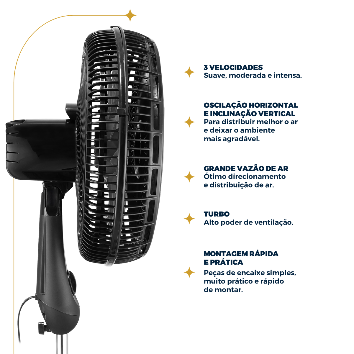 Ventilador de Coluna Britânia BVT451 Maxx Force 170W