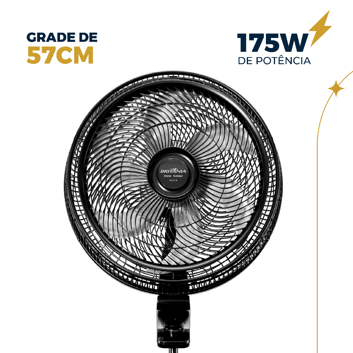 Ventilador de Coluna Britânia Maxx Force 175W BVC51A