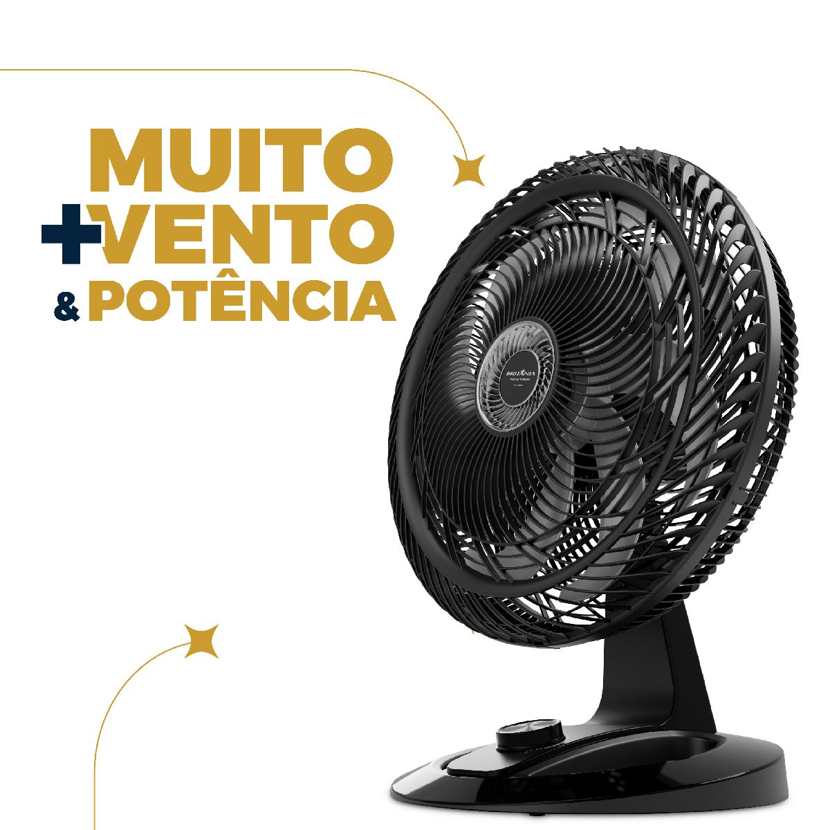 Ventilador 2 em 1 Britânia Maxx Force 8 Pás 230W BVT50T