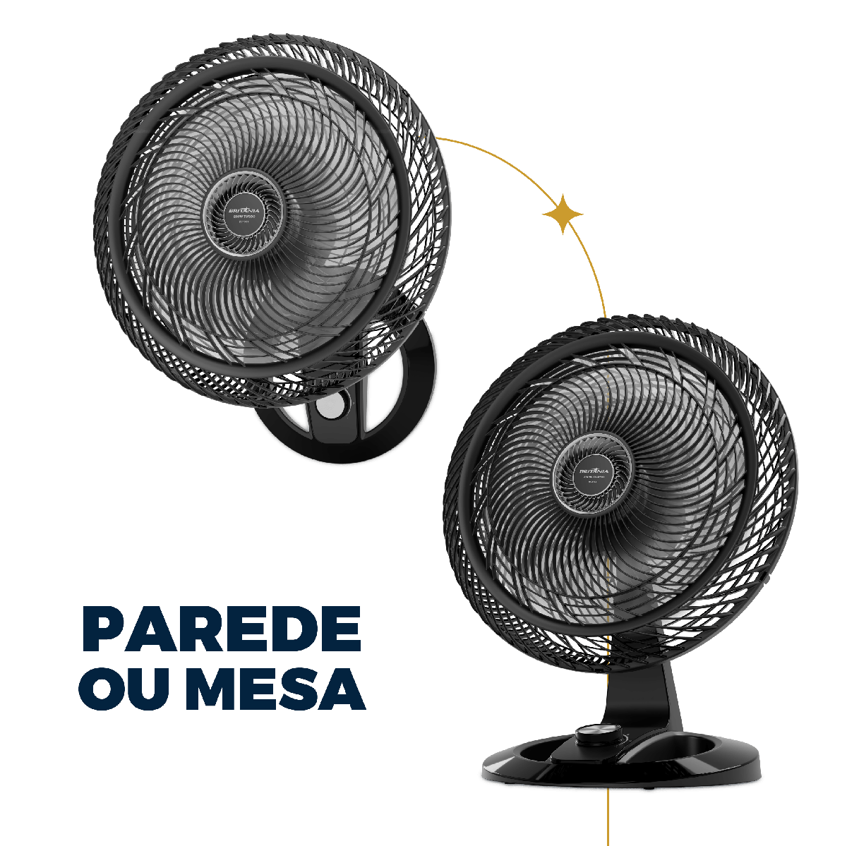 Ventilador 2 em 1 Britânia Maxx Force 8 Pás 230W BVT50T
