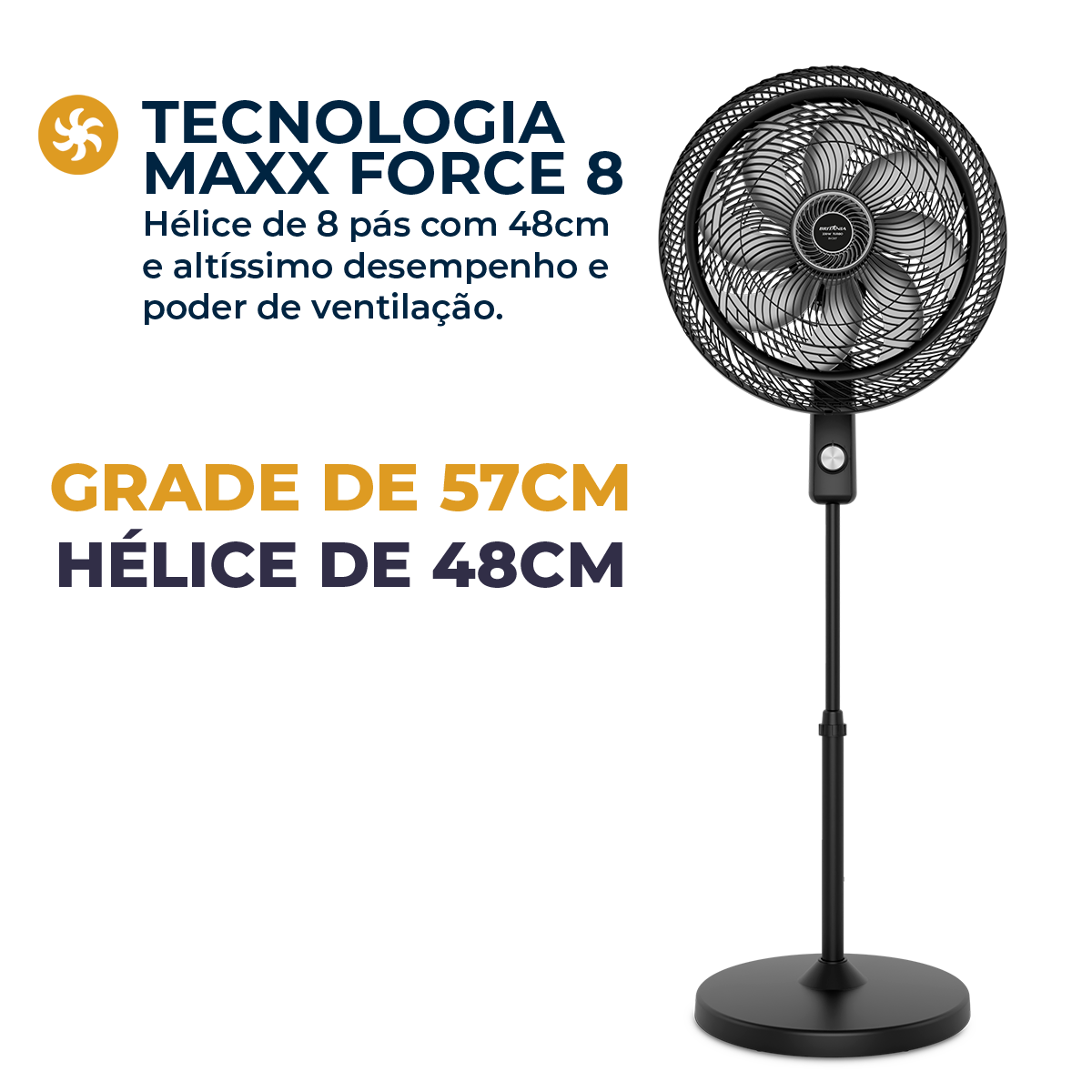 Ventilador de Coluna Britânia Maxx Force 8 230W BVC50T