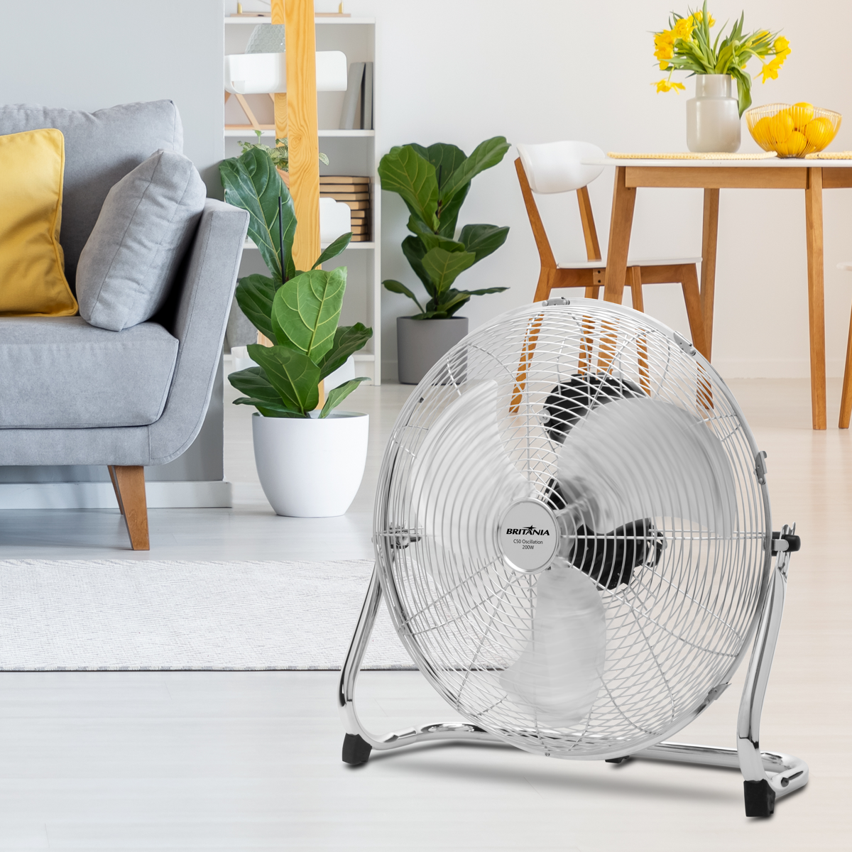 Circulador de Ar de Mesa Britânia 200W C50 OSCILLATION