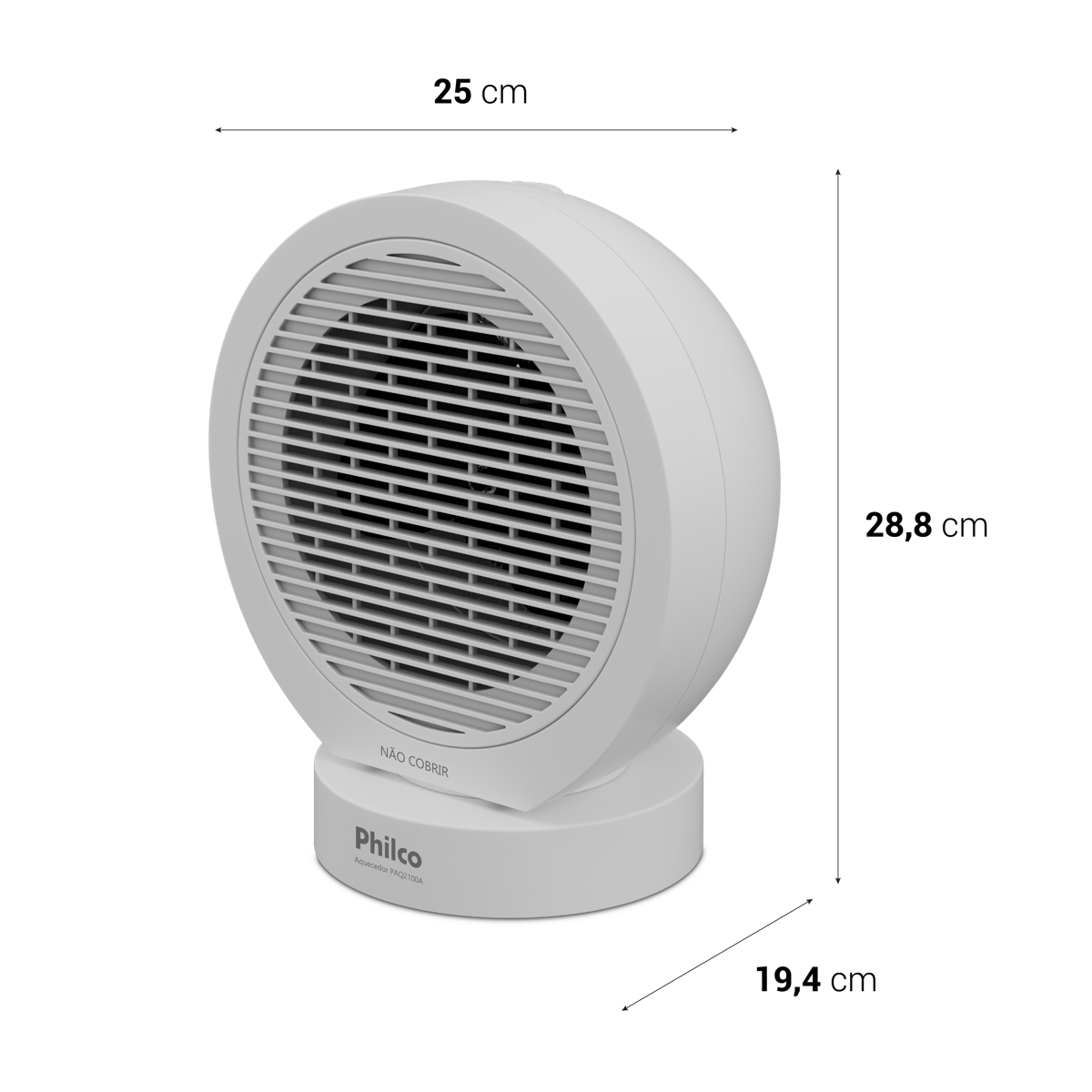 Aquecedor Philco Sistema Termo ventilador 3 em 1 PAQ2100A