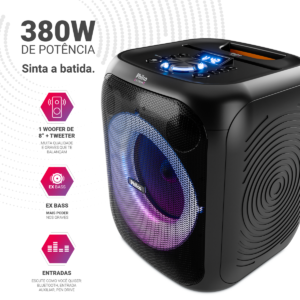 Caixa de Som Amplificada 380W Flash Lights Philco PCX4800