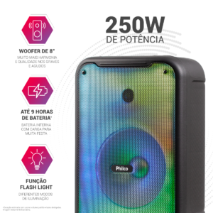 CAIXA DE SOM AMPLIFICADA PCX3800