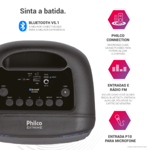 CAIXA DE SOM AMPLIFICADA PCX3800