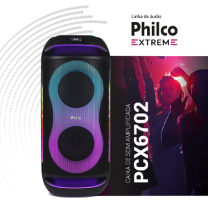 Caixa de Som Philco Ex Bass 700W Bluetooth V5.3 PCX6702