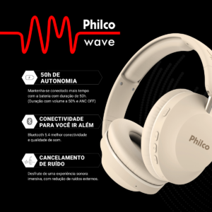 Fone de Ouvido Philco Bluetooth 5.4 PFO09G