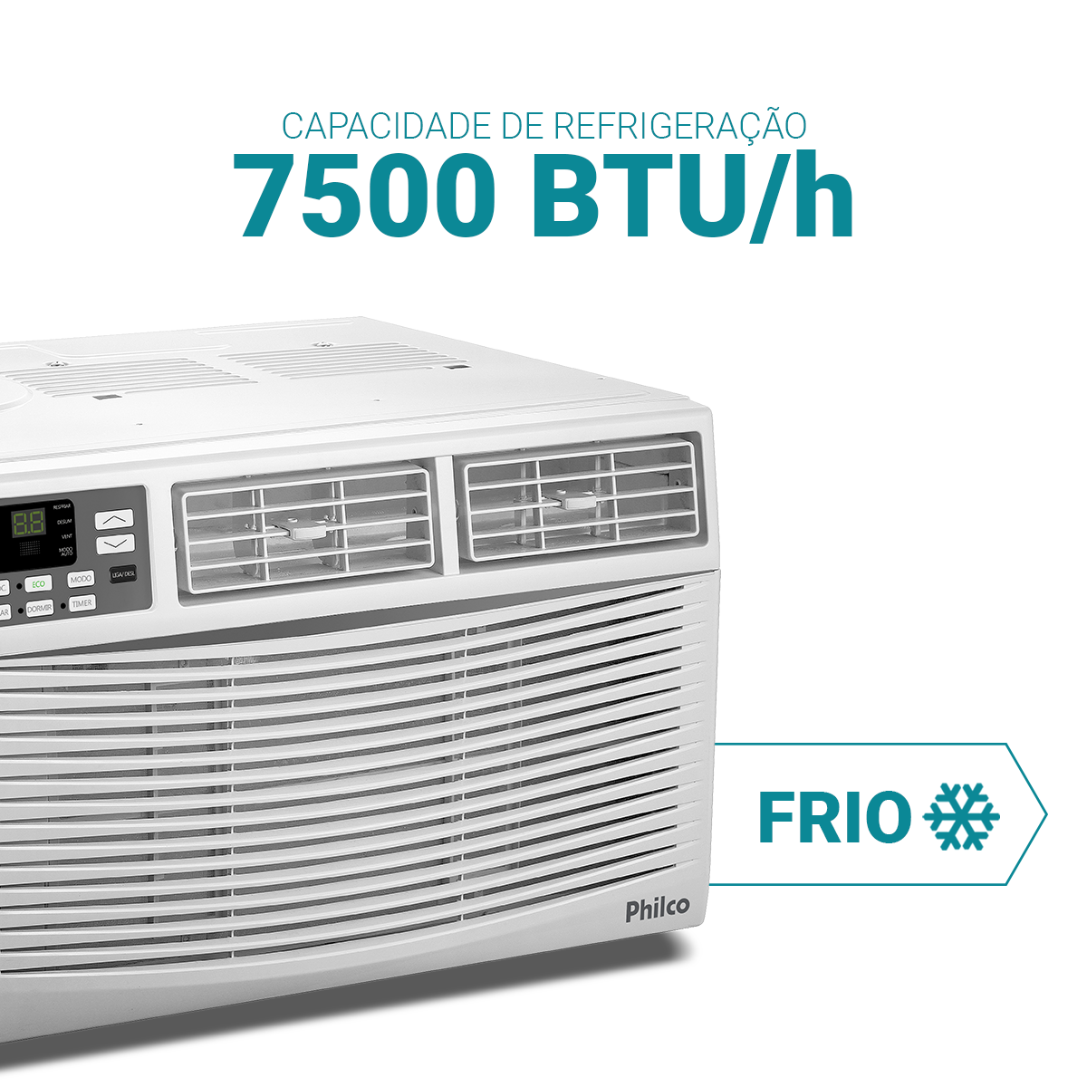 Ar-Condicionado Philco Janela 7500BTUs Frio PAJ7FH