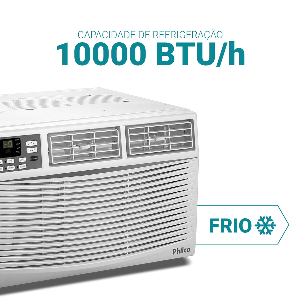 Ar-Condicionado Philco Janela 10000BTUs Frio PAJ10FH