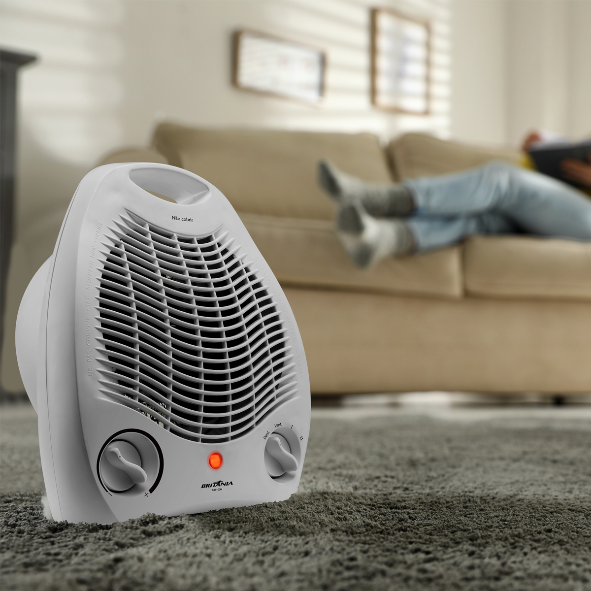 Aquecedor Britânia Termoventilador 2 em 1 AB1100N