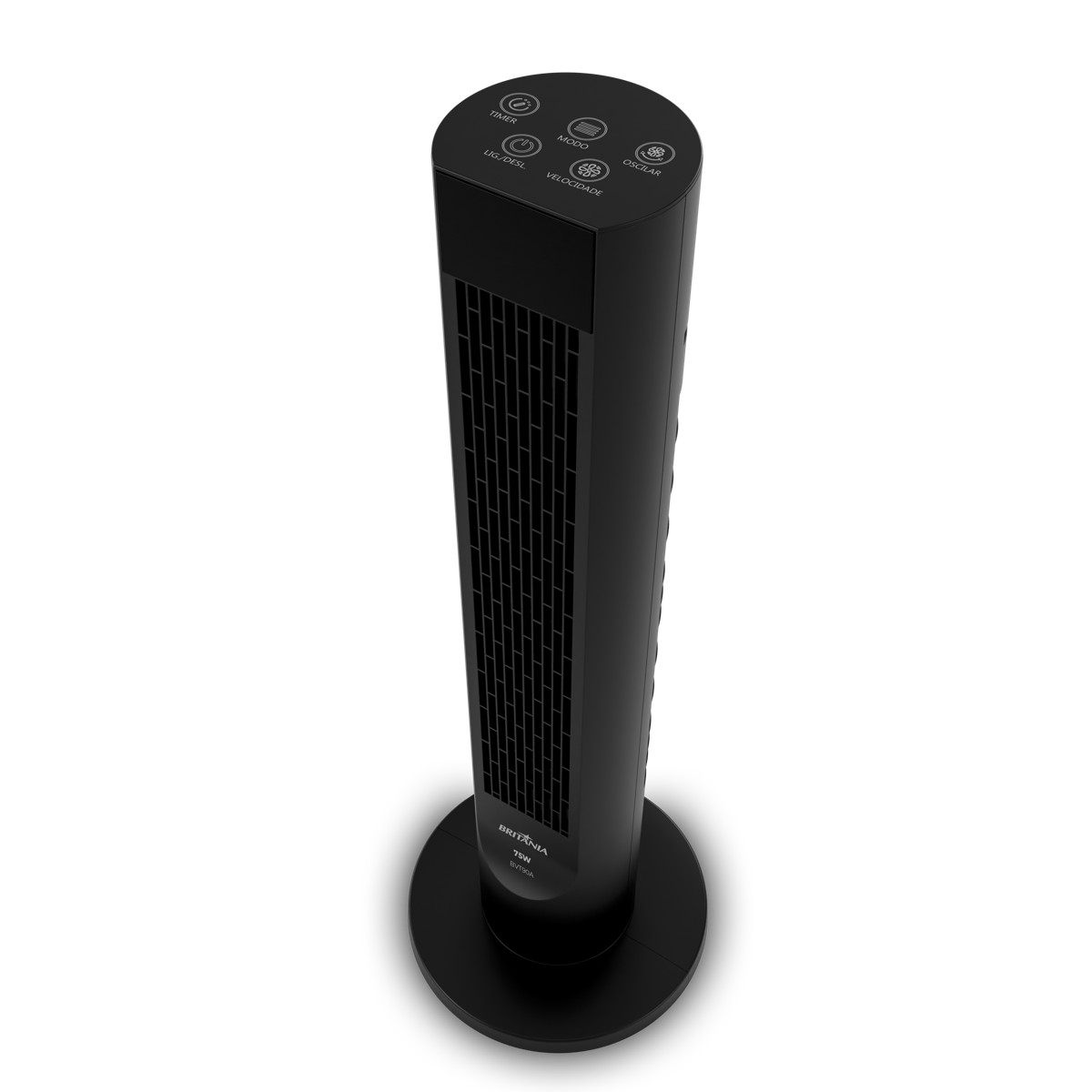 Ventilador Torre Britânia Painel Touch 75W BVT90A