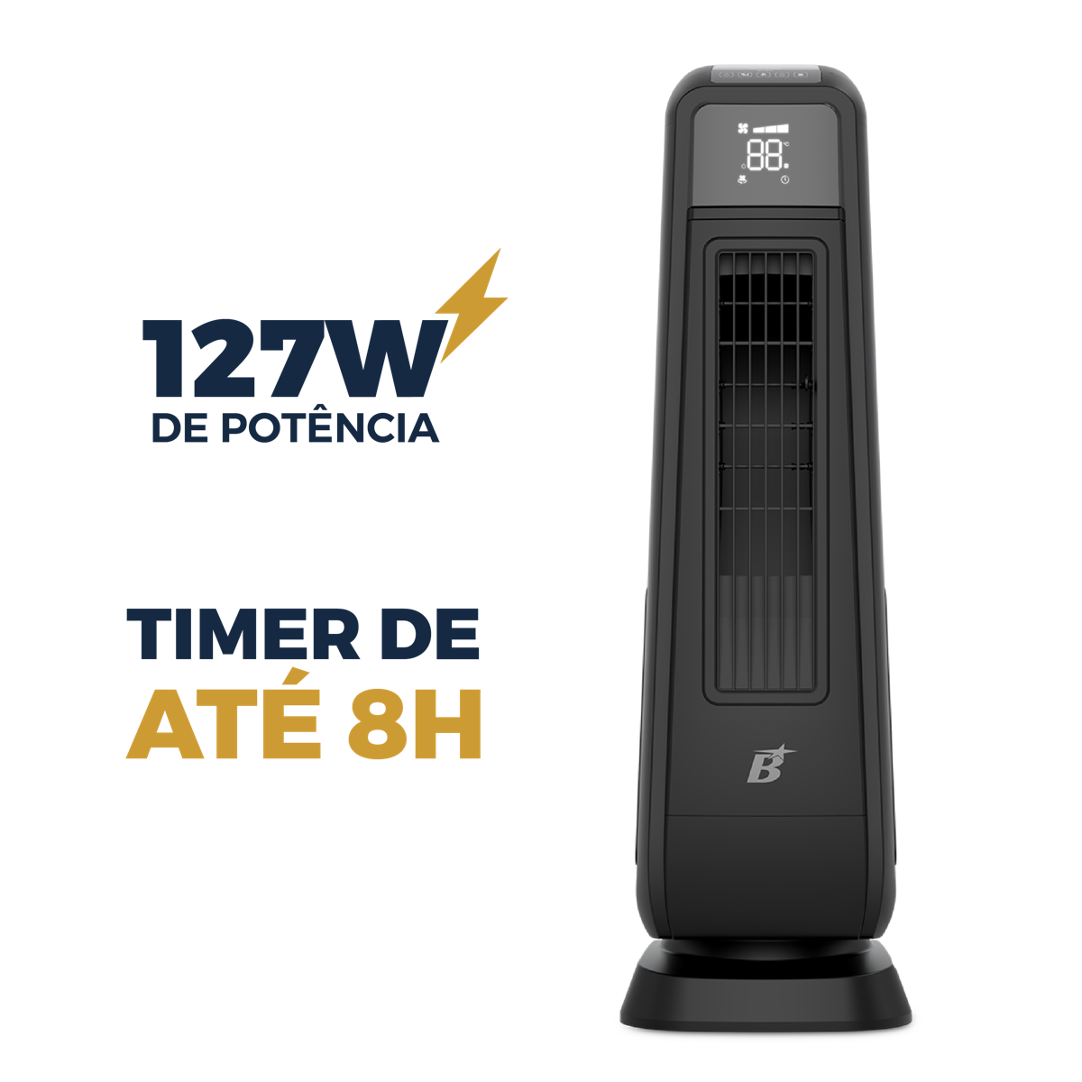 Ventilador Torre Britânia Painel Touch 127W BVT91A