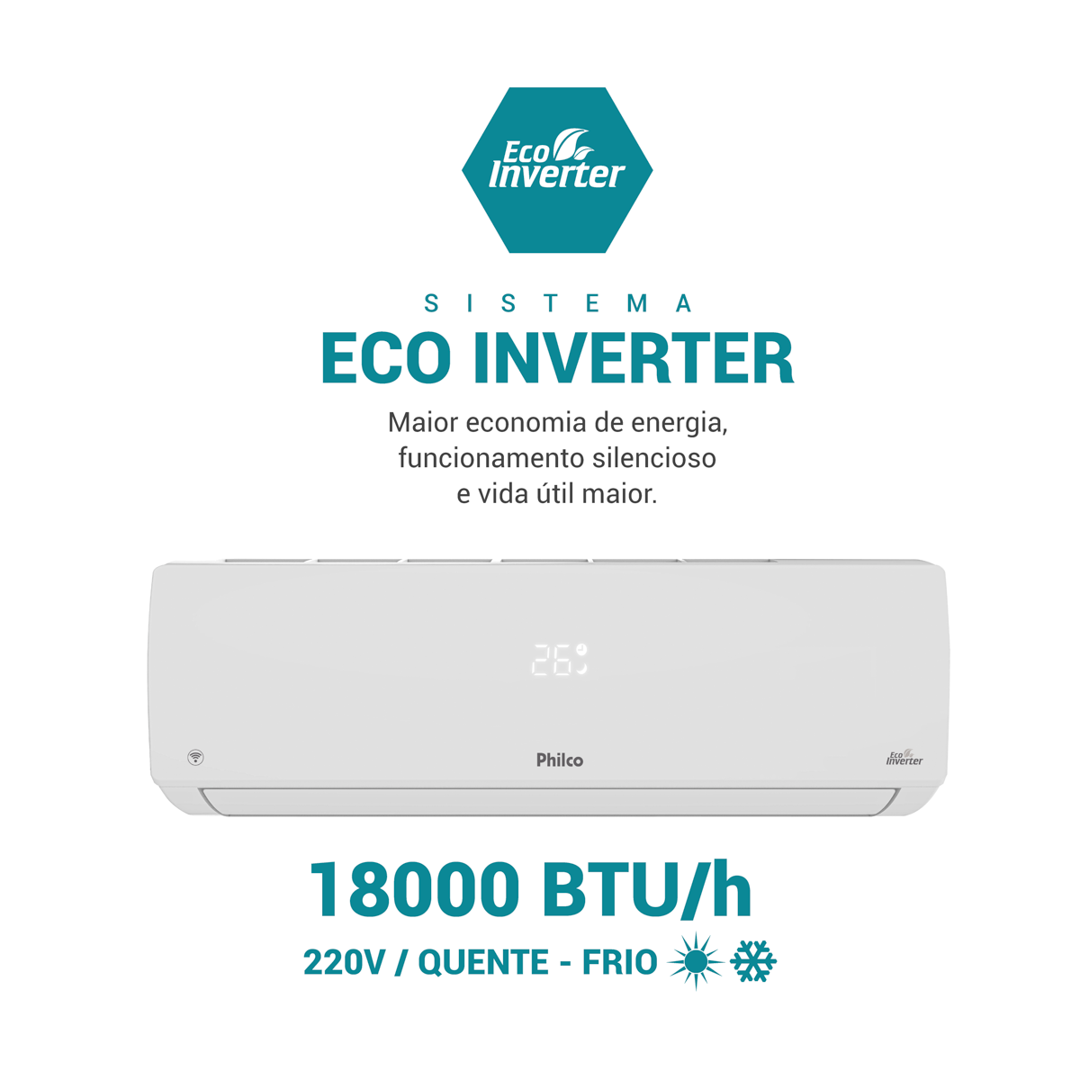 Ar-Condicionado Philco 18000 BTU/h PAC18000IQFM15
