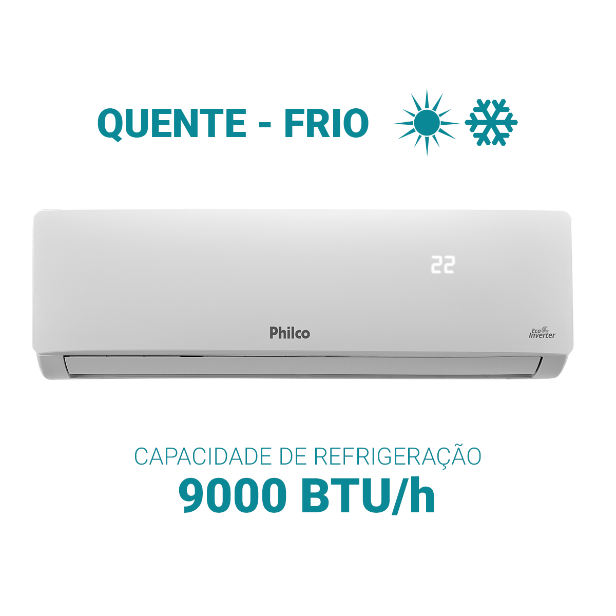 Ar-Condicionado Philco 9000 BTU/h PAC9QC
