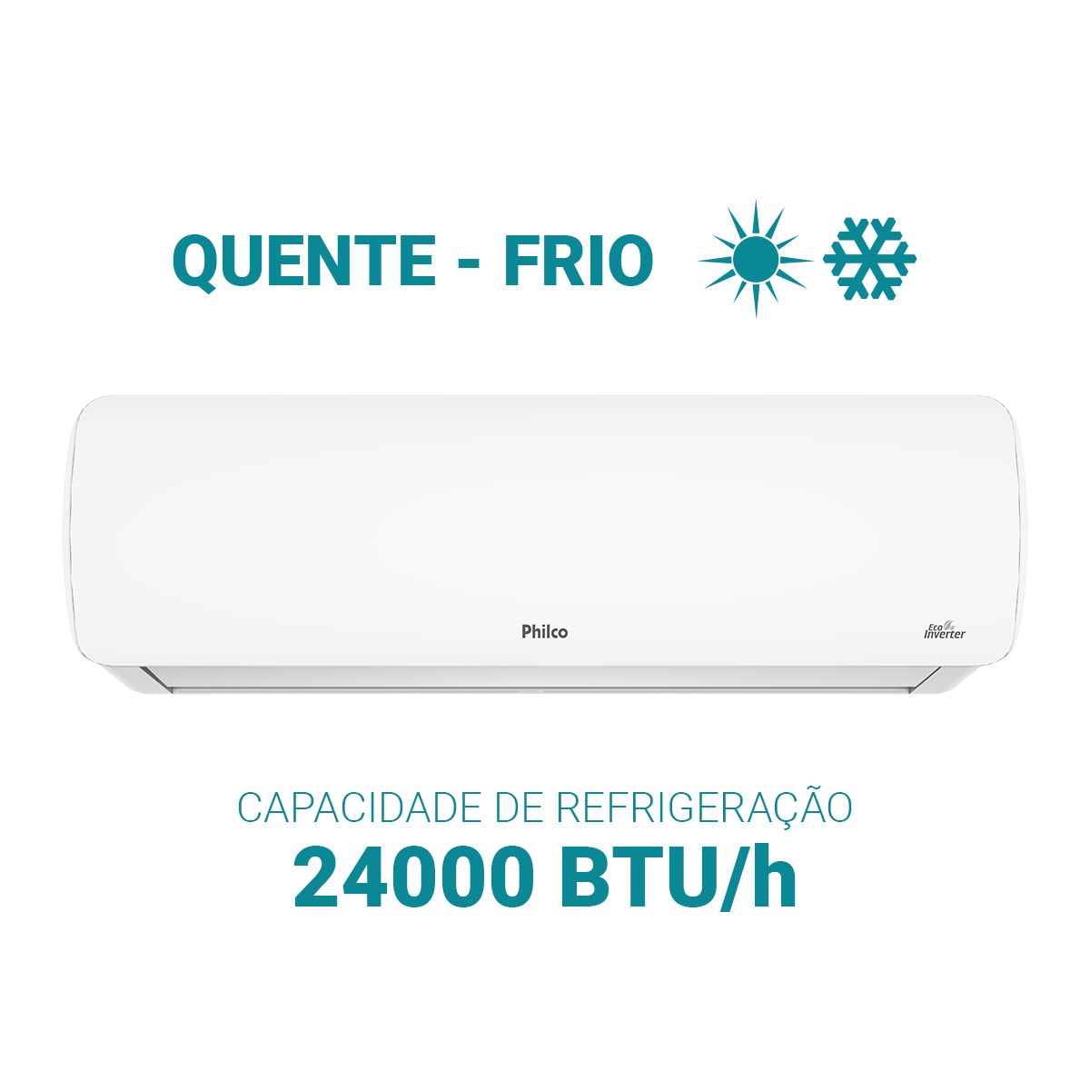 Ar-Condicionado Philco Split Inverter 24000BTUs PAC24QC