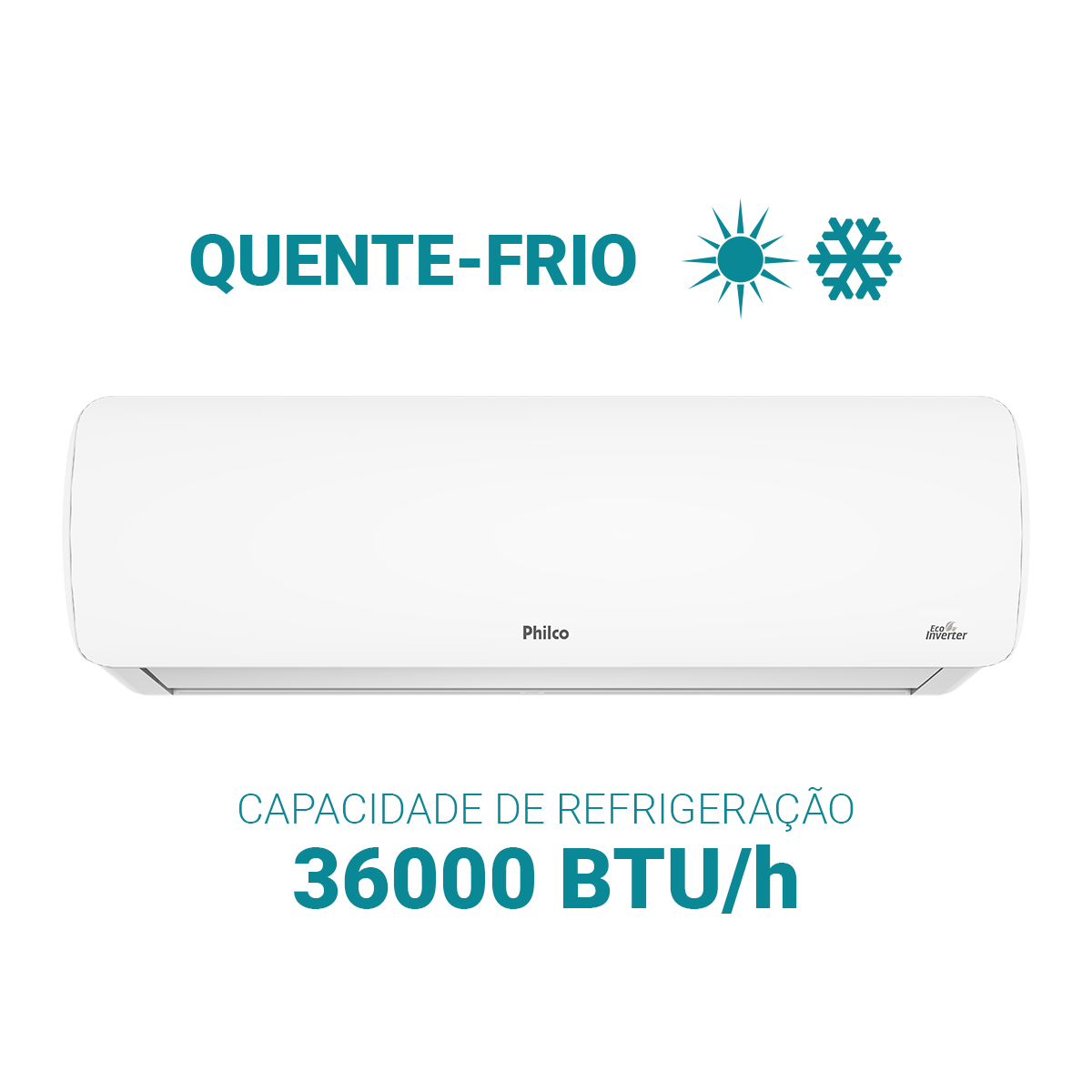 Ar-Condicionado Split Inverter 36000BTUs Philco PAC36QC