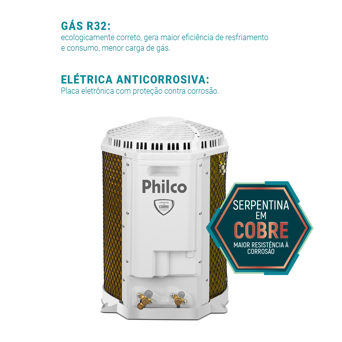 Ar-Condicionado Philco Espelhado Inverter 12000BTUs PAC12QG