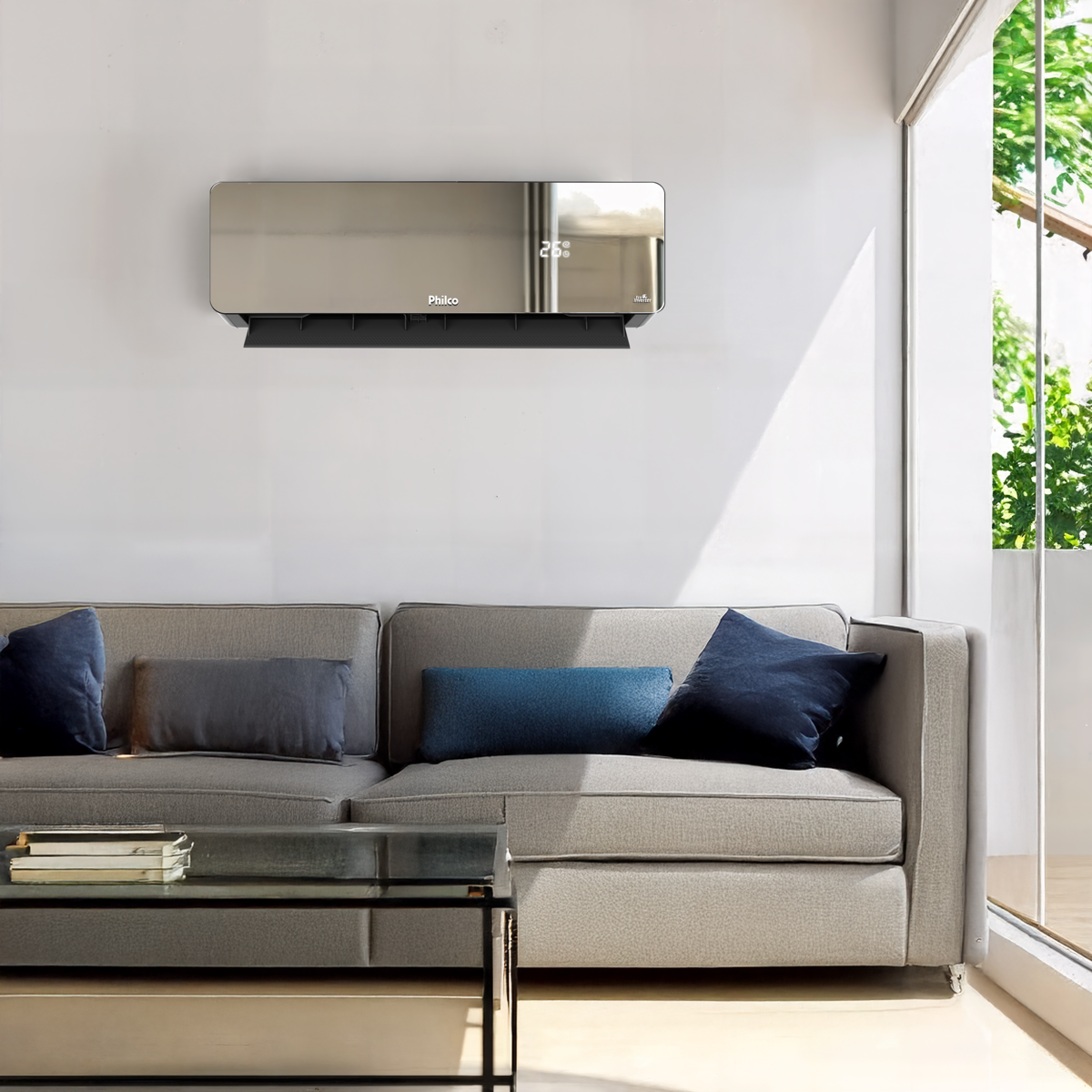 Ar-Condicionado Philco Espelhado Inverter 18000BTUs PAC18QG