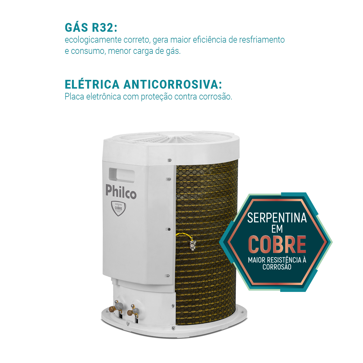 Ar-Condicionado Philco Espelhado Inverter 24000BTUs PAC24QG