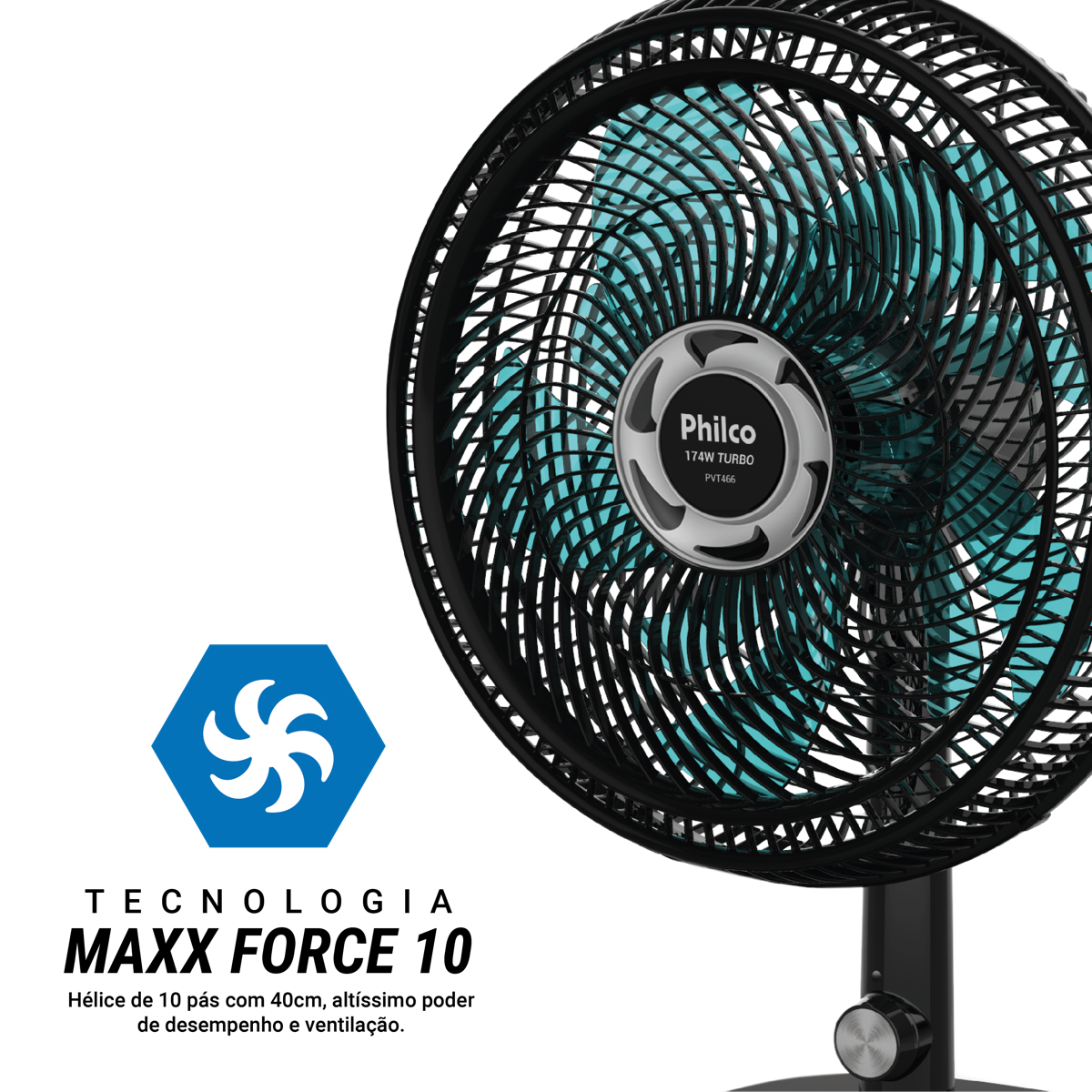 Ventilador Philco PVT466 Tecnologia Maxx Force 174W