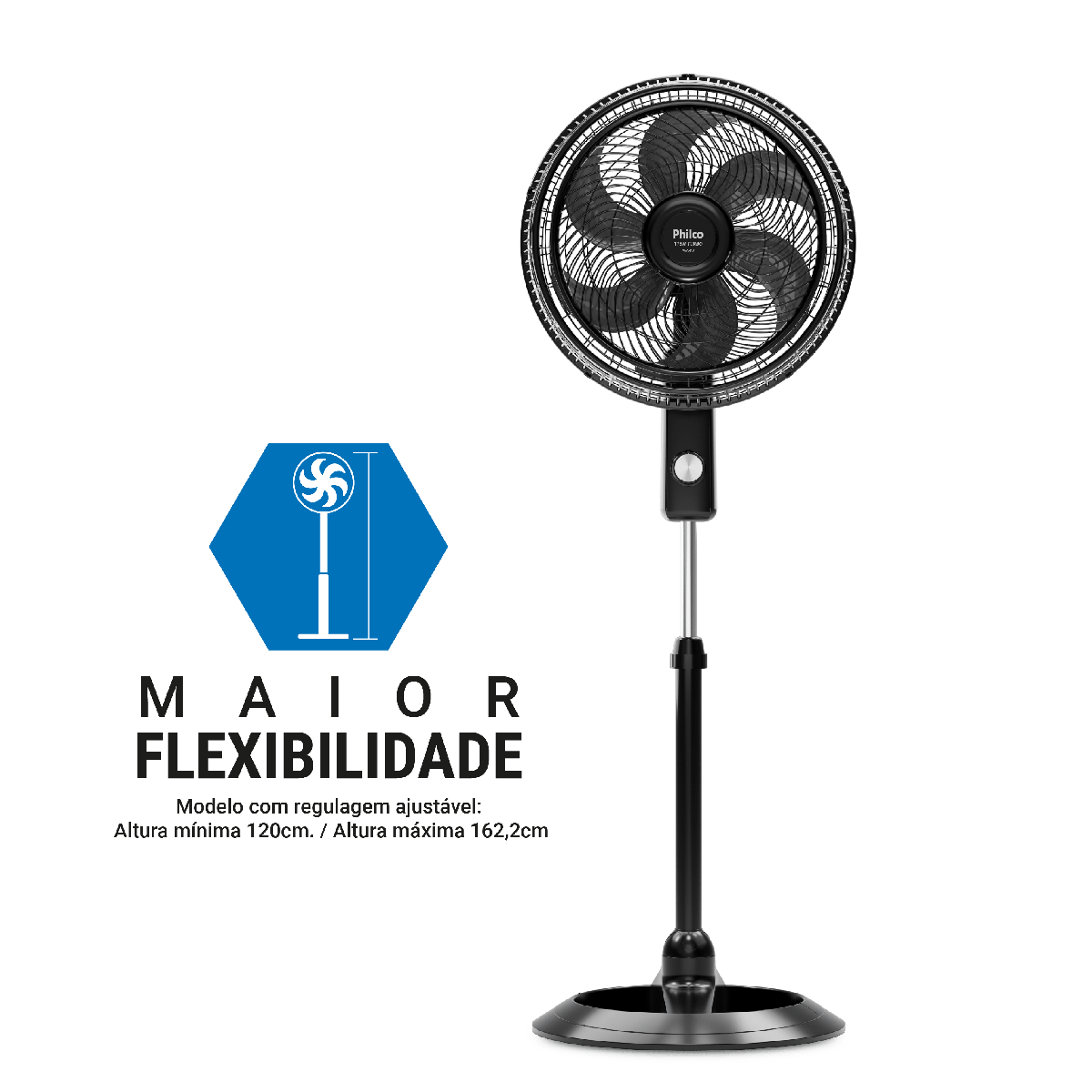 Ventilador de Coluna Philco 6 Pás 3 velocidades 175W PVC41A