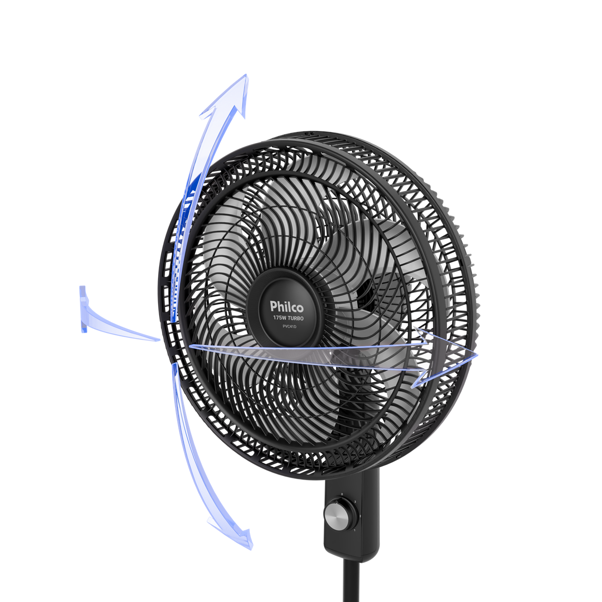 Ventilador de Coluna Philco 6 Pás de 40cm 175W PVC41D