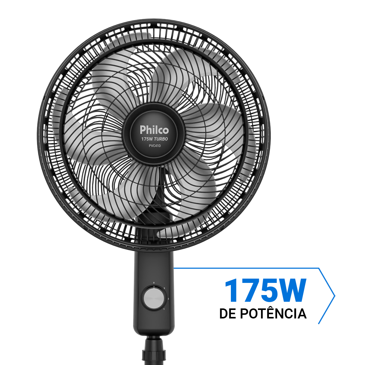 Ventilador de Coluna Philco 6 Pás de 40cm 175W PVC41D