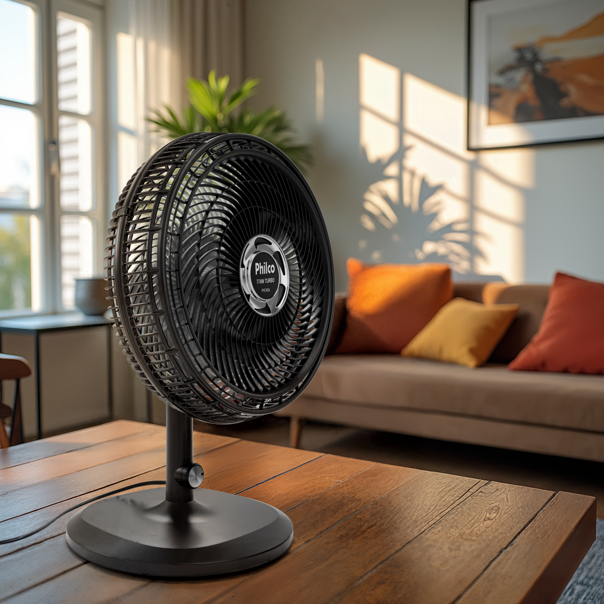 Ventilador de Mesa e Coluna Philco 10 Pás 174W PVC45A